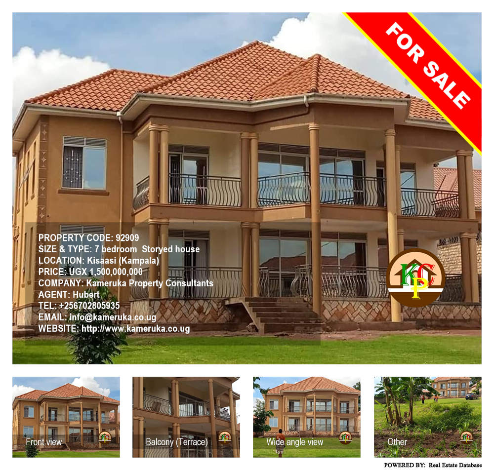 7 bedroom Storeyed house  for sale in Kisaasi Kampala Uganda, code: 92909