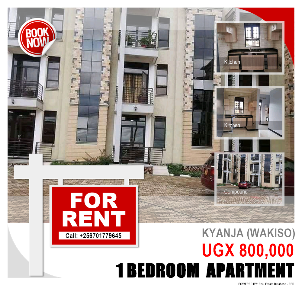 1 bedroom Apartment  for rent in Kyanja Wakiso Uganda, code: 92933