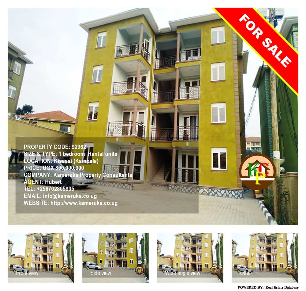 1 bedroom Rental units  for sale in Kisaasi Kampala Uganda, code: 92962