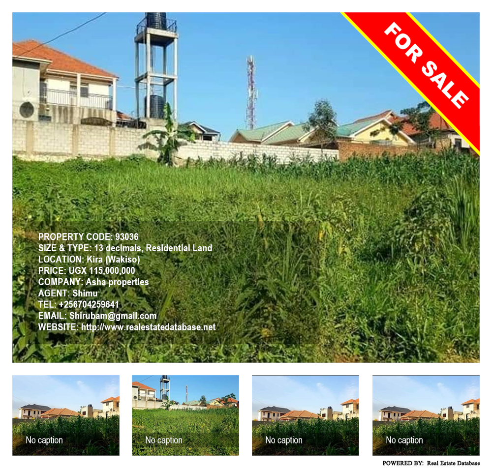 Residential Land  for sale in Kira Wakiso Uganda, code: 93036
