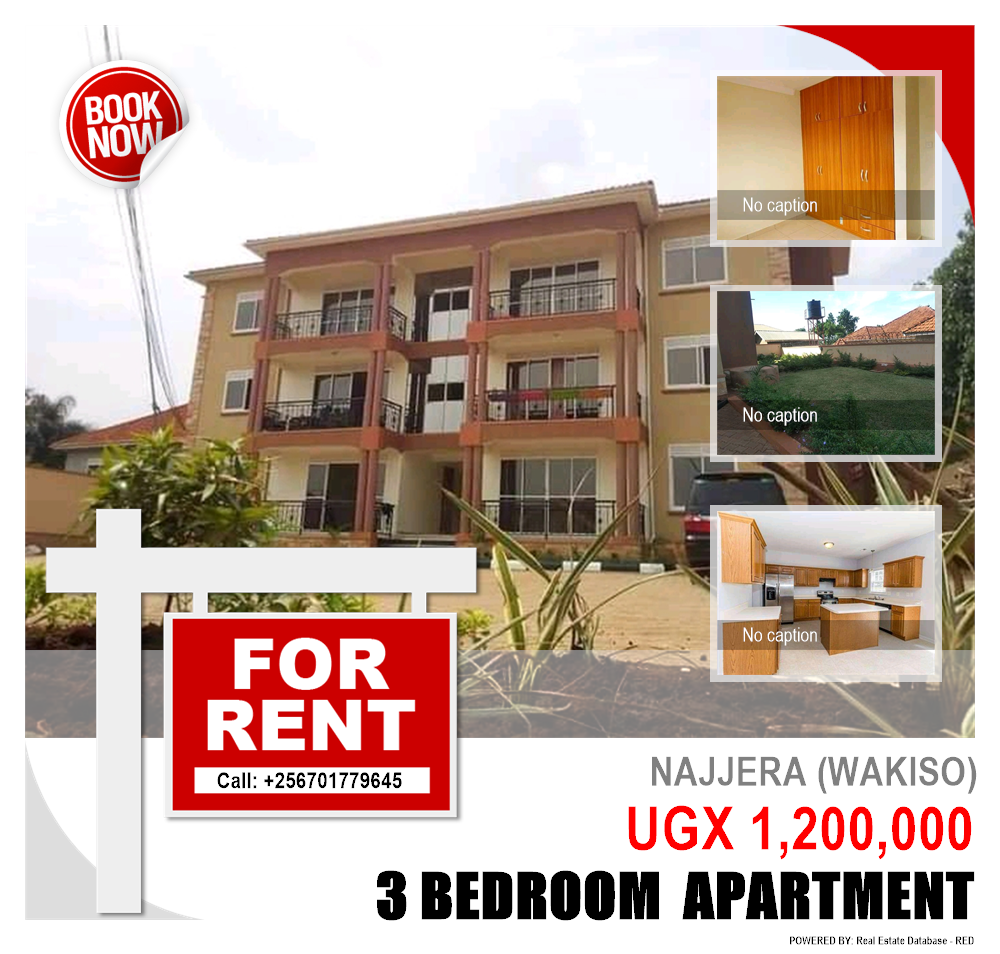 3 bedroom Apartment  for rent in Najjera Wakiso Uganda, code: 93045