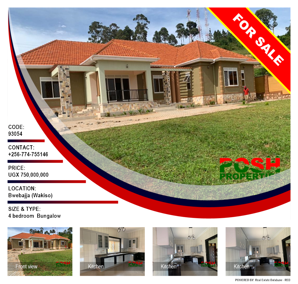4 bedroom Bungalow  for sale in Bwebajja Wakiso Uganda, code: 93054