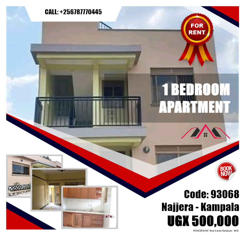 1 bedroom Apartment  for rent in Najjera Kampala Uganda, code: 93068
