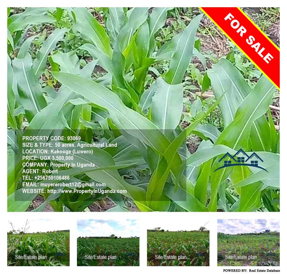 Agricultural Land  for sale in Kakooge Luweero Uganda, code: 93069