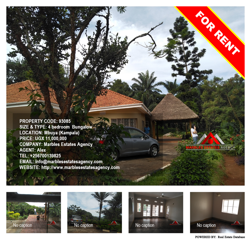 4 bedroom Bungalow  for rent in Mbuya Kampala Uganda, code: 93085