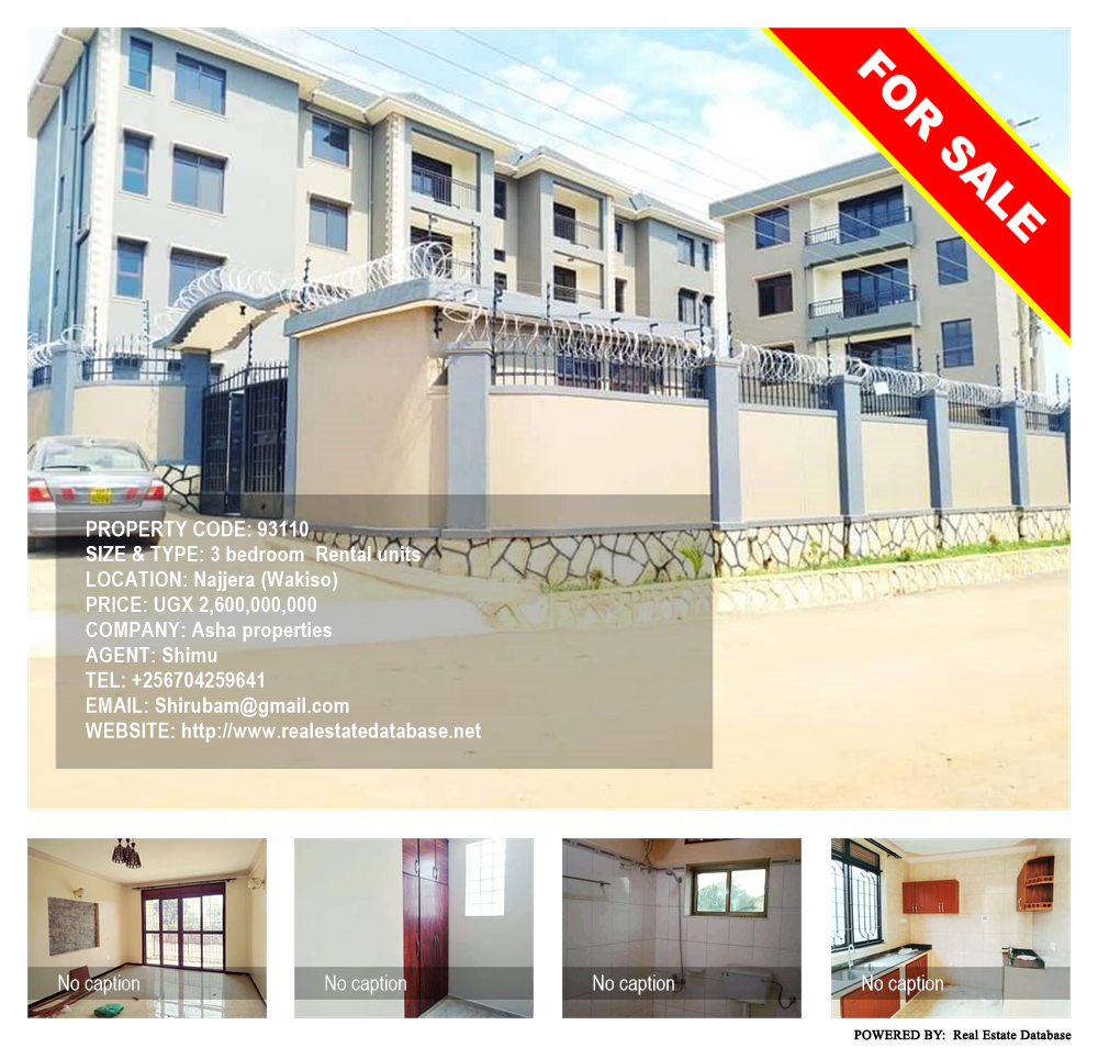 3 bedroom Rental units  for sale in Najjera Wakiso Uganda, code: 93110