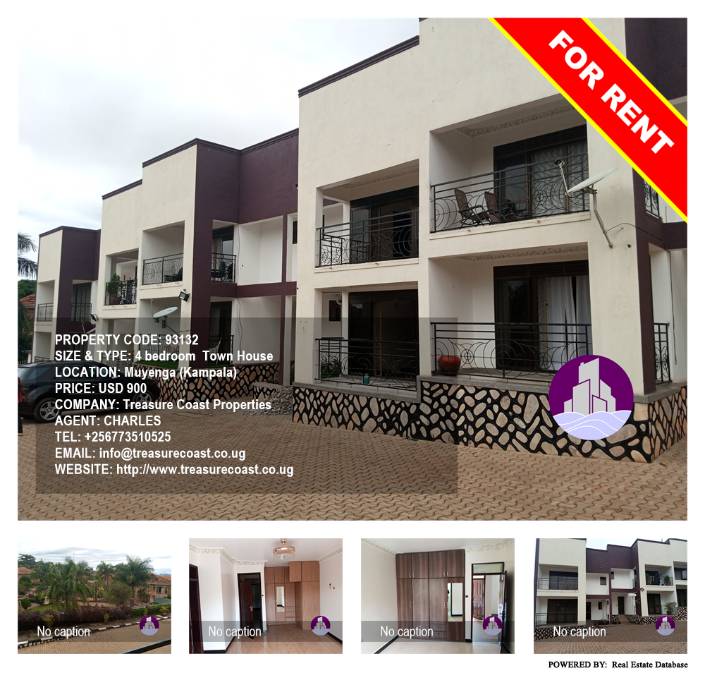 4 bedroom Town House  for rent in Muyenga Kampala Uganda, code: 93132