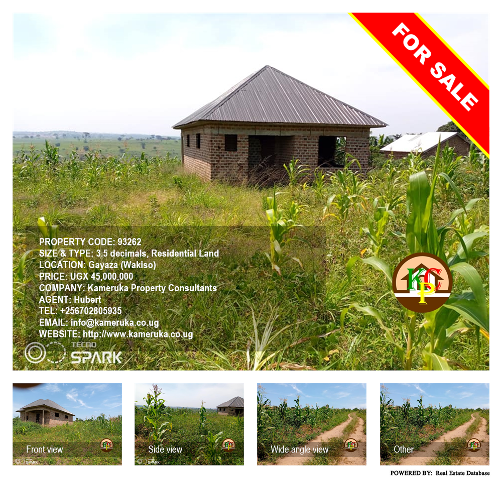 Residential Land  for sale in Gayaza Wakiso Uganda, code: 93262