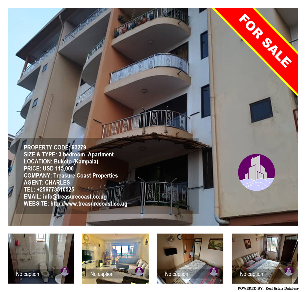 3 bedroom Apartment  for sale in Bukoto Kampala Uganda, code: 93279