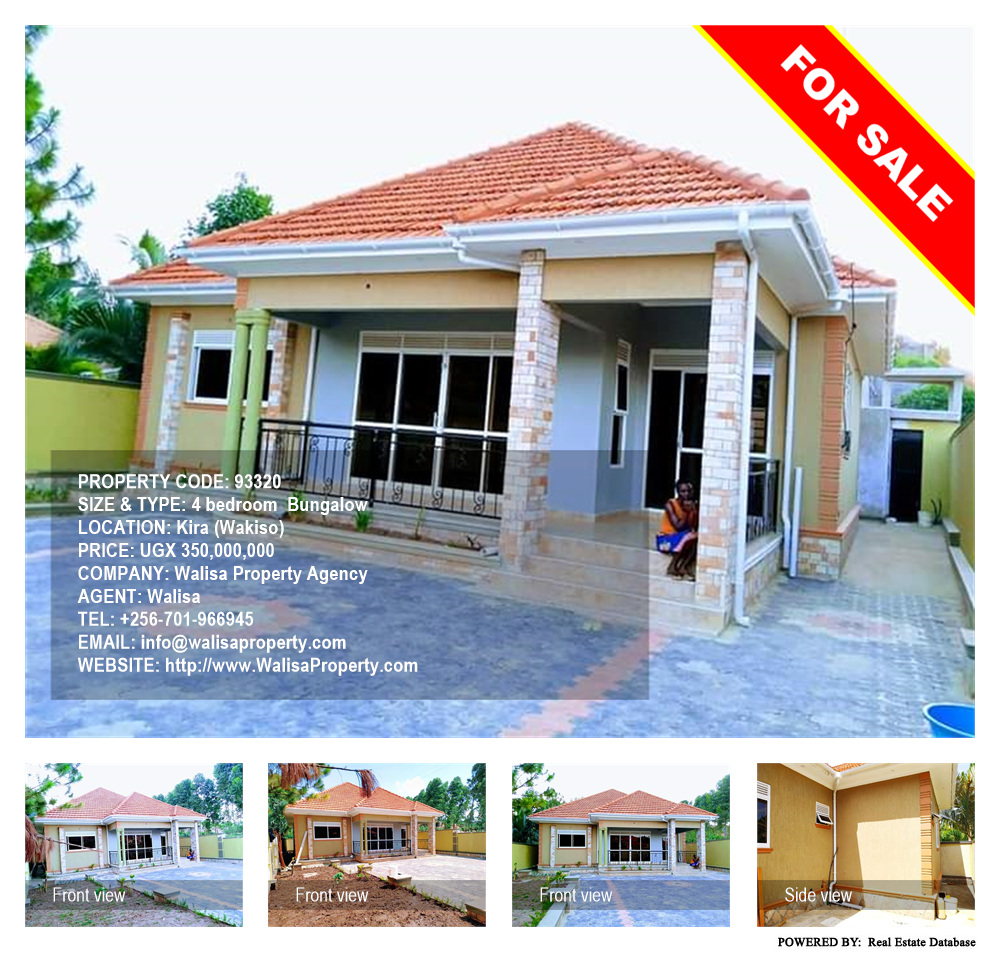 4 bedroom Bungalow  for sale in Kira Wakiso Uganda, code: 93320