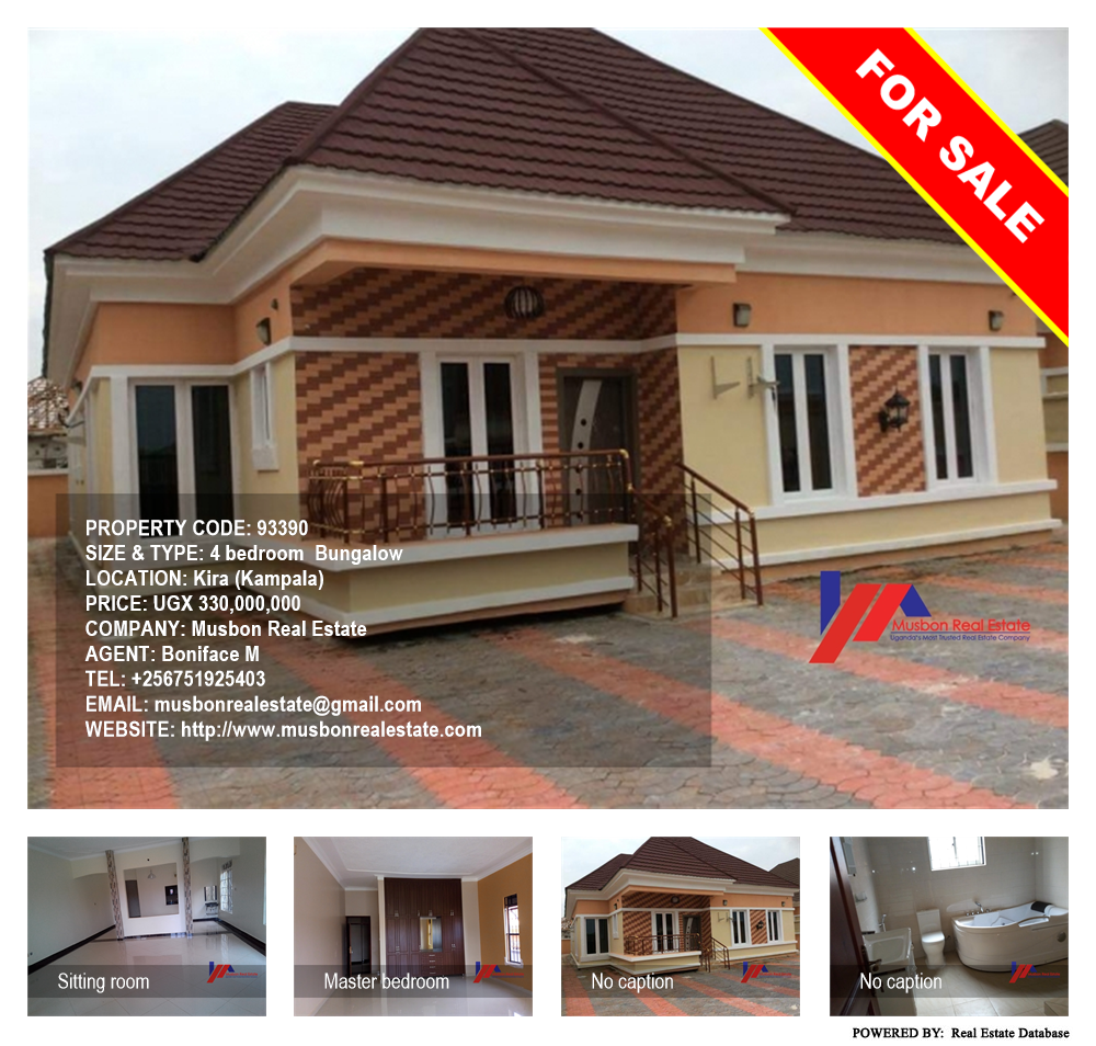 4 bedroom Bungalow  for sale in Kira Kampala Uganda, code: 93390