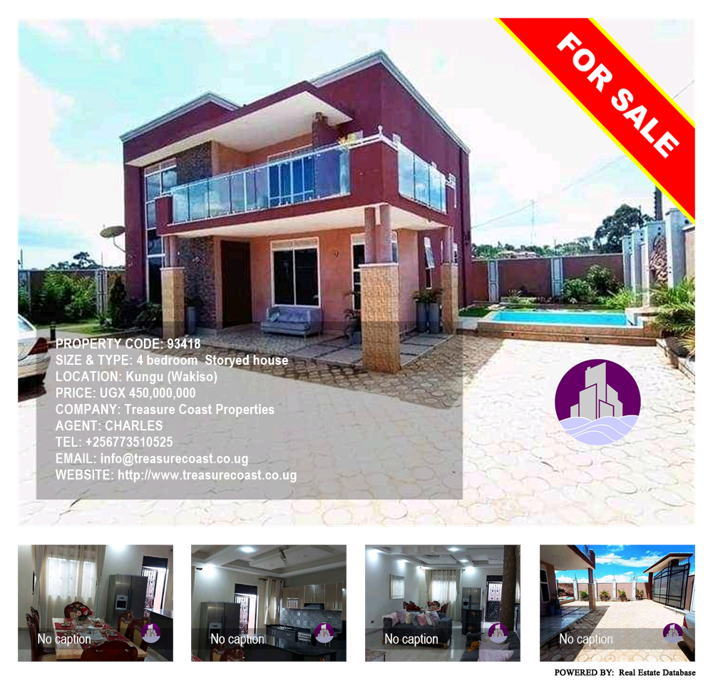 4 bedroom Storeyed house  for sale in Kungu Wakiso Uganda, code: 93418