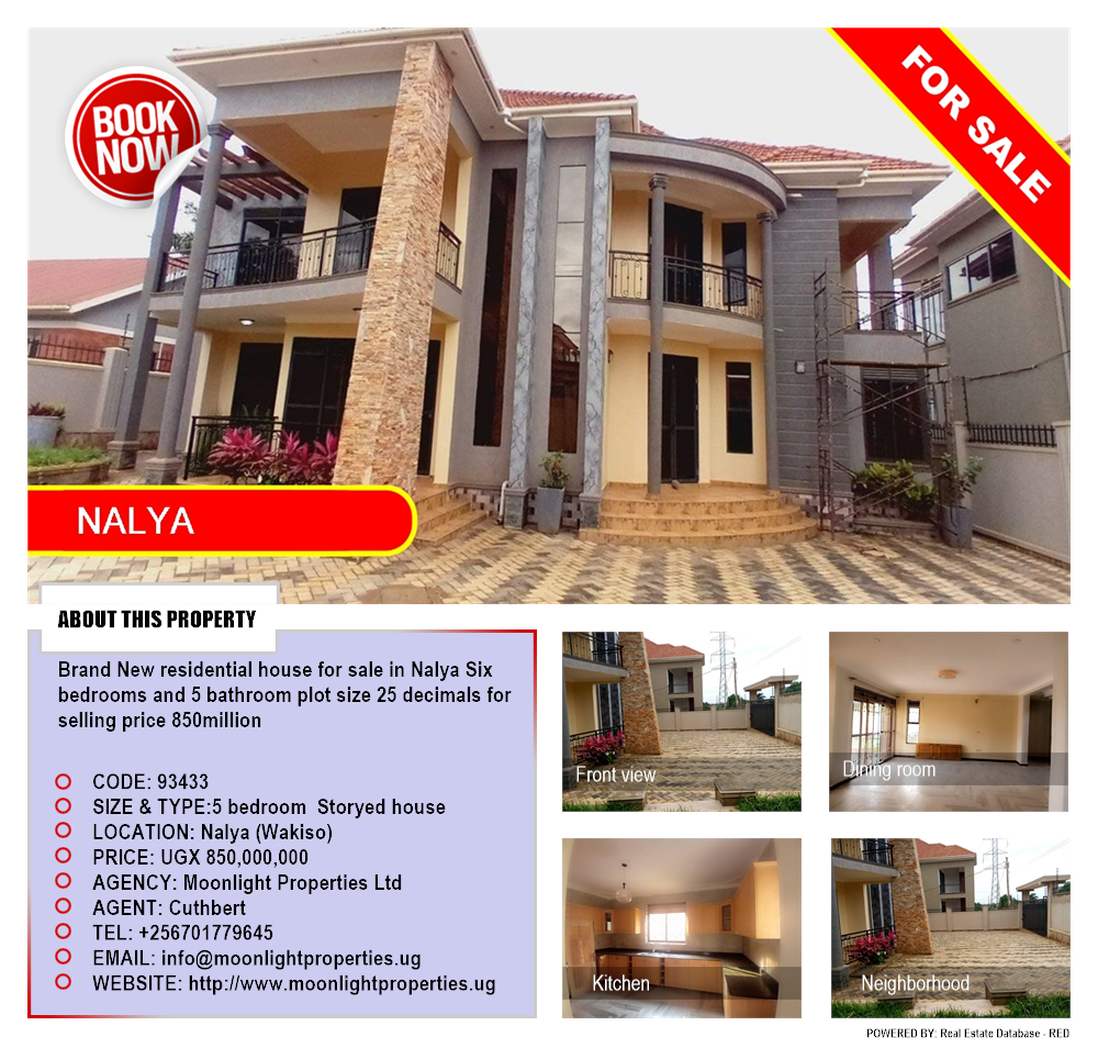 5 bedroom Storeyed house  for sale in Naalya Wakiso Uganda, code: 93433
