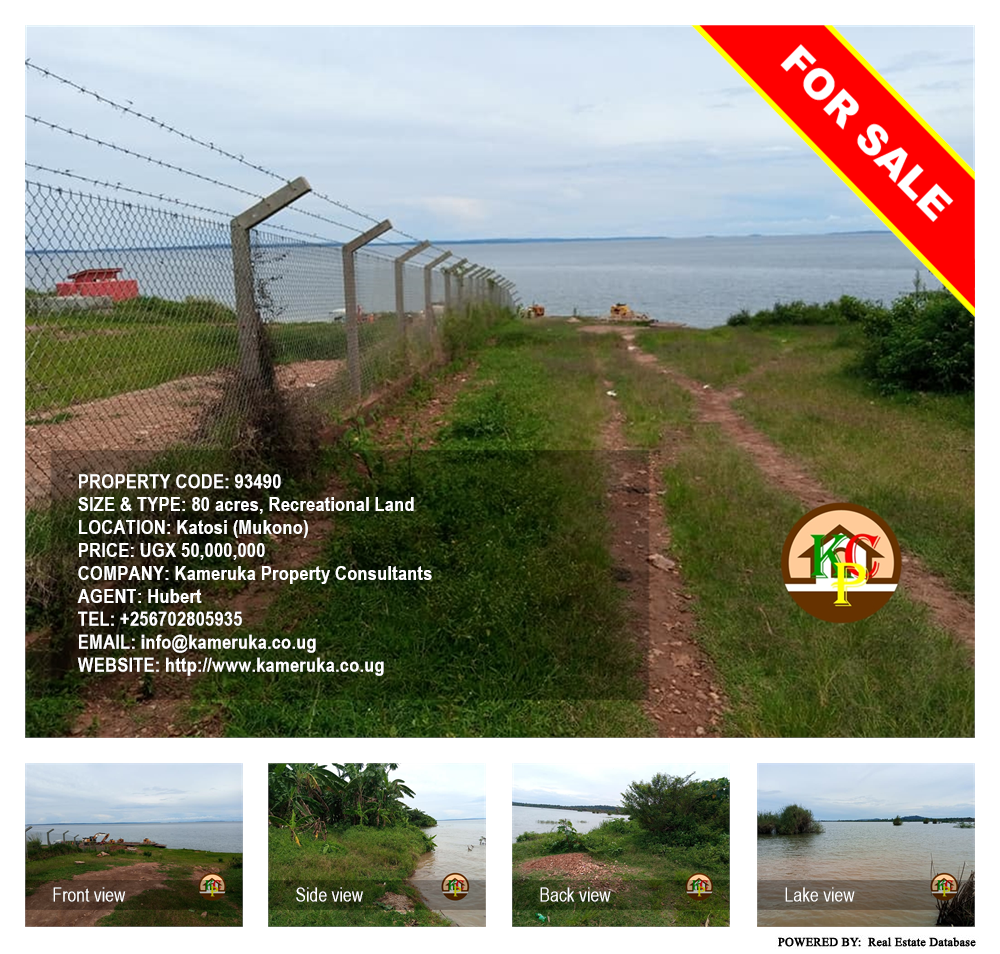 Recreational Land  for sale in Katosi Mukono Uganda, code: 93490