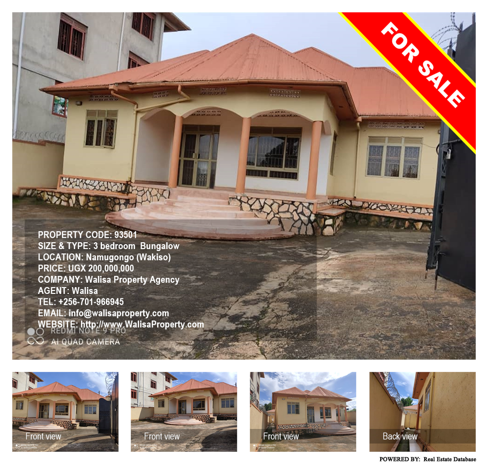 3 bedroom Bungalow  for sale in Namugongo Wakiso Uganda, code: 93501