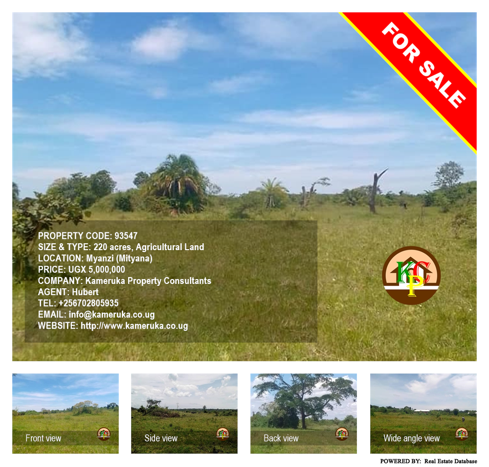 Agricultural Land  for sale in Myanzi Mityana Uganda, code: 93547