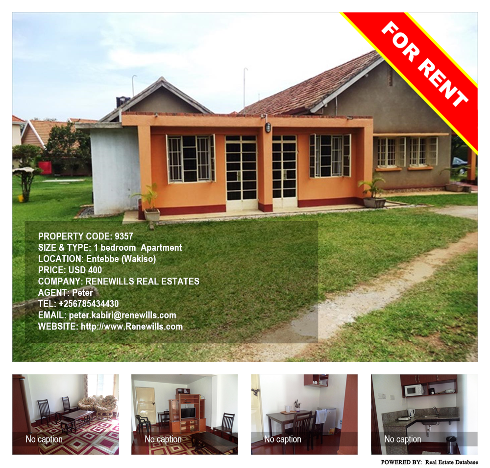 1 bedroom Apartment  for rent in Entebbe Wakiso Uganda, code: 9357