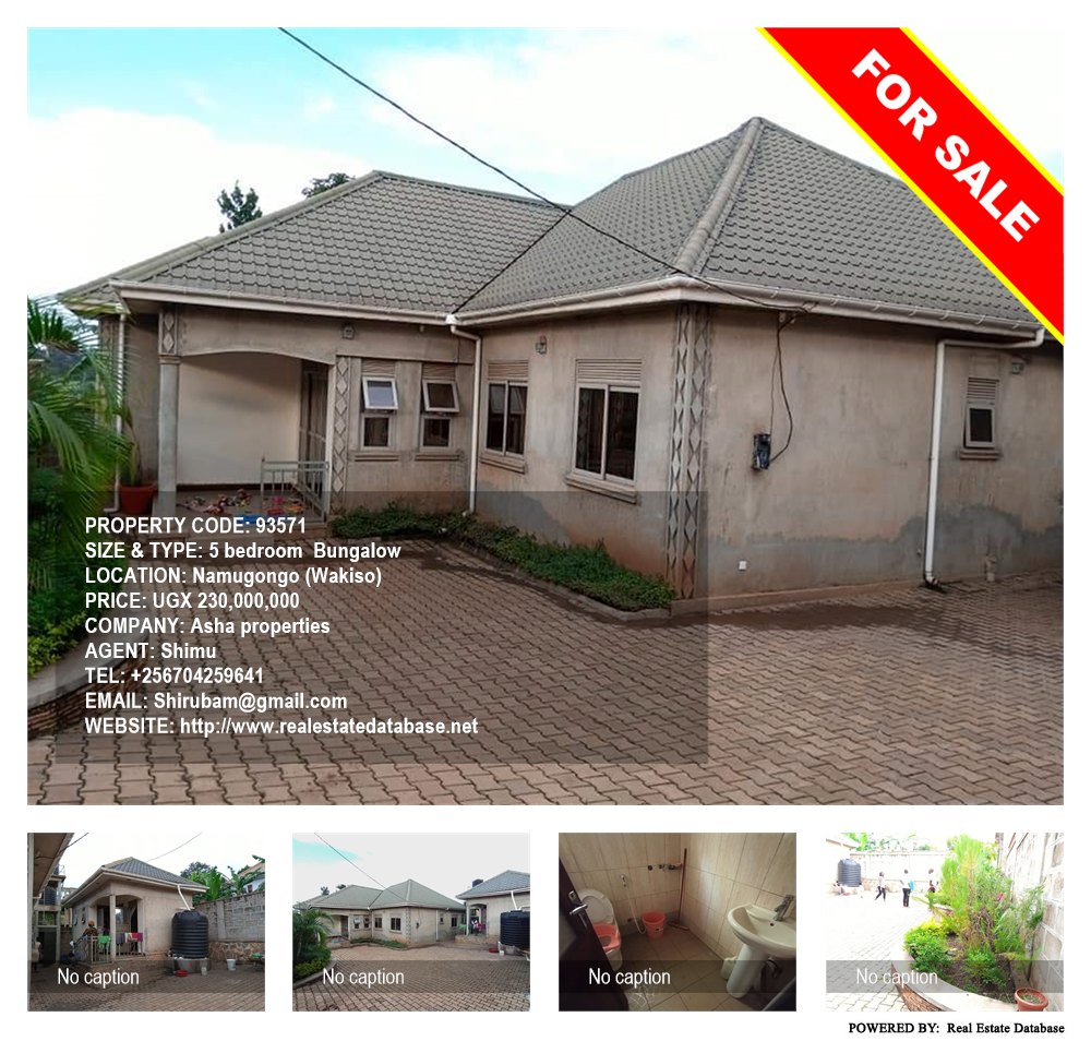 5 bedroom Bungalow  for sale in Namugongo Wakiso Uganda, code: 93571