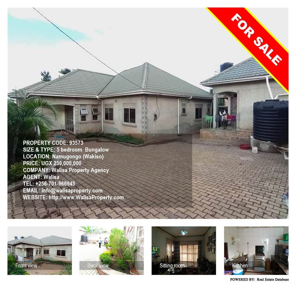 5 bedroom Bungalow  for sale in Namugongo Wakiso Uganda, code: 93573