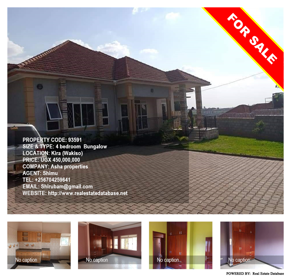 4 bedroom Bungalow  for sale in Kira Wakiso Uganda, code: 93591