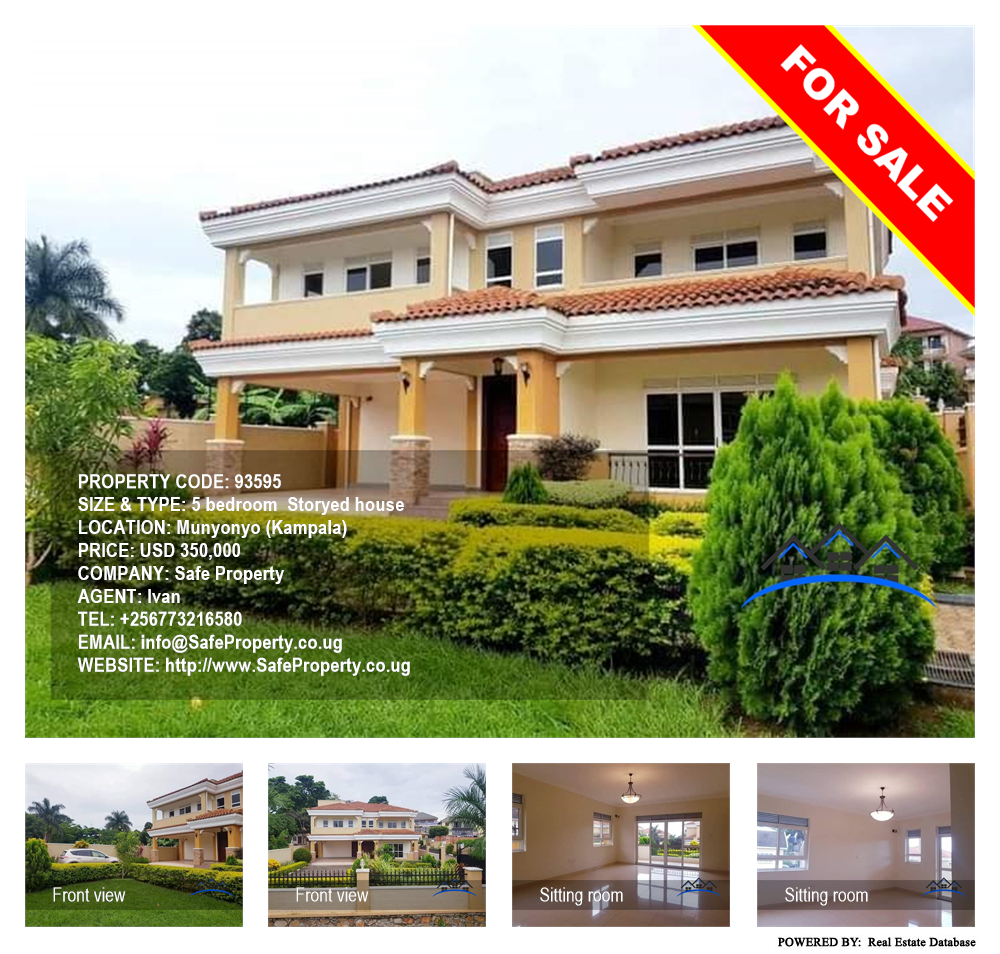 5 bedroom Storeyed house  for sale in Munyonyo Kampala Uganda, code: 93595