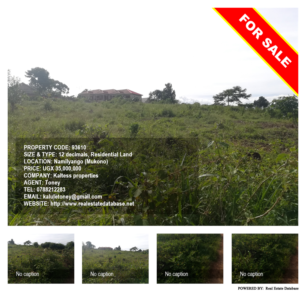 Residential Land  for sale in Namilyango Mukono Uganda, code: 93610