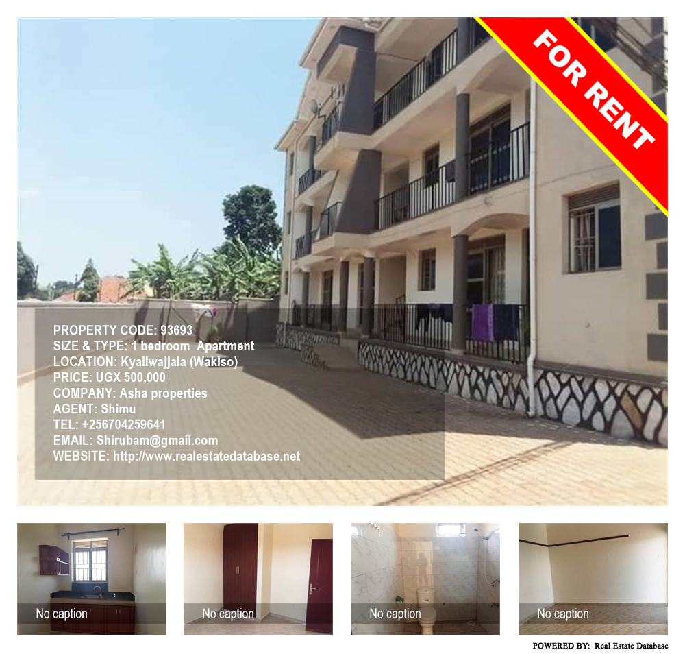 1 bedroom Apartment  for rent in Kyaliwajjala Wakiso Uganda, code: 93693