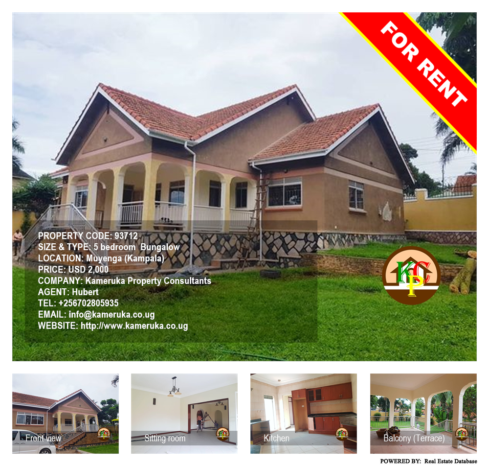 5 bedroom Bungalow  for rent in Muyenga Kampala Uganda, code: 93712