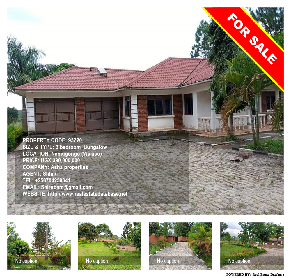 3 bedroom Bungalow  for sale in Namugongo Wakiso Uganda, code: 93720