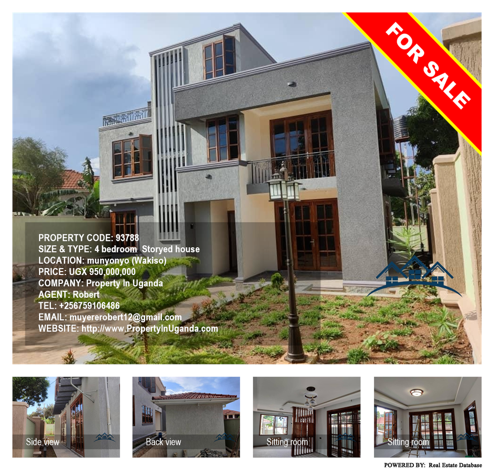 4 bedroom Storeyed house  for sale in Munyonyo Wakiso Uganda, code: 93788