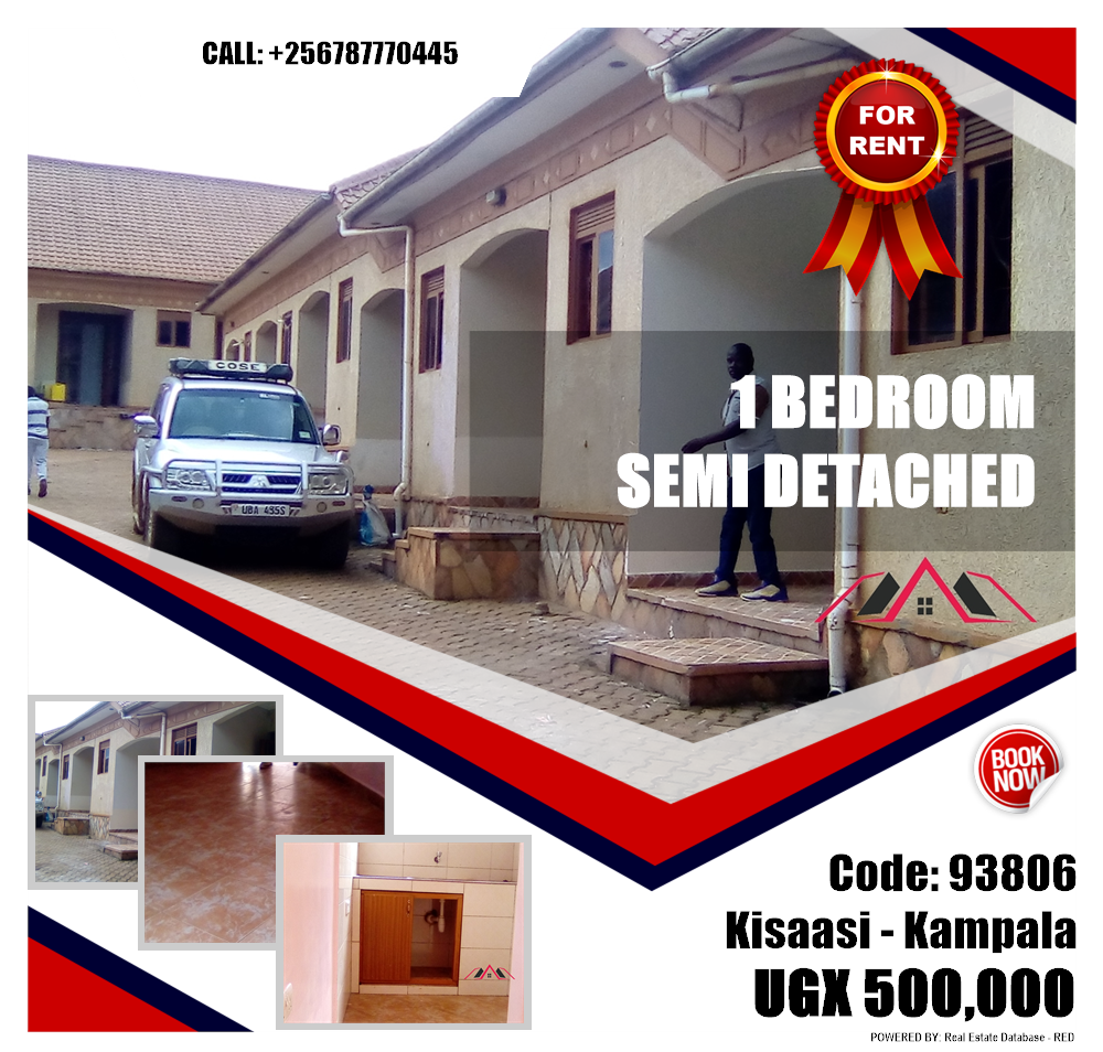 1 bedroom Semi Detached  for rent in Kisaasi Kampala Uganda, code: 93806