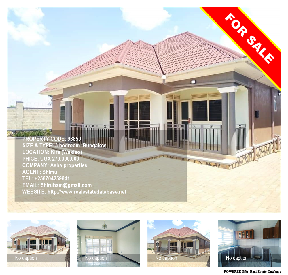 3 bedroom Bungalow  for sale in Kira Wakiso Uganda, code: 93850