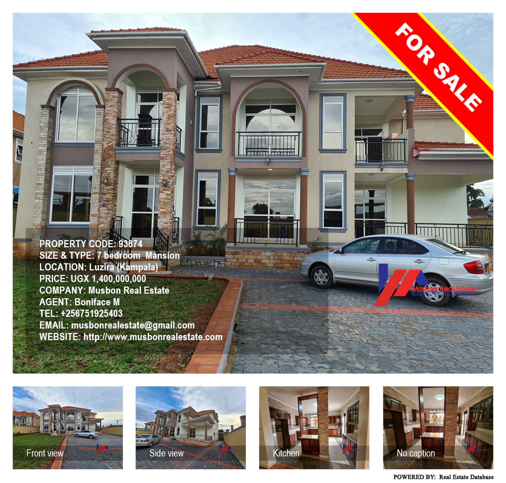 7 bedroom Mansion  for sale in Luzira Kampala Uganda, code: 93874