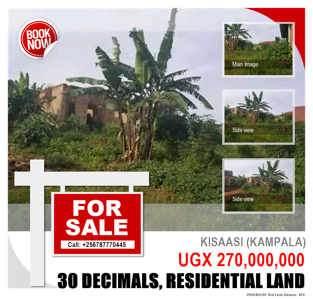 Residential Land  for sale in Kisaasi Kampala Uganda, code: 93912