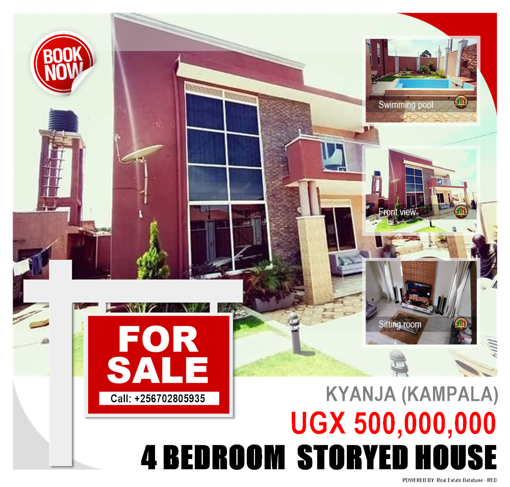 4 bedroom Storeyed house  for sale in Kyanja Kampala Uganda, code: 93942