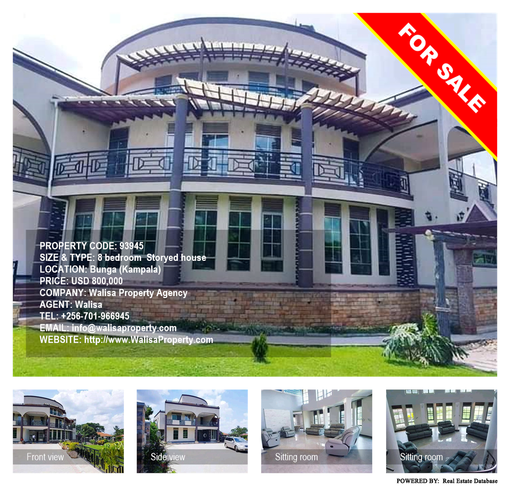 8 bedroom Storeyed house  for sale in Bbunga Kampala Uganda, code: 93945