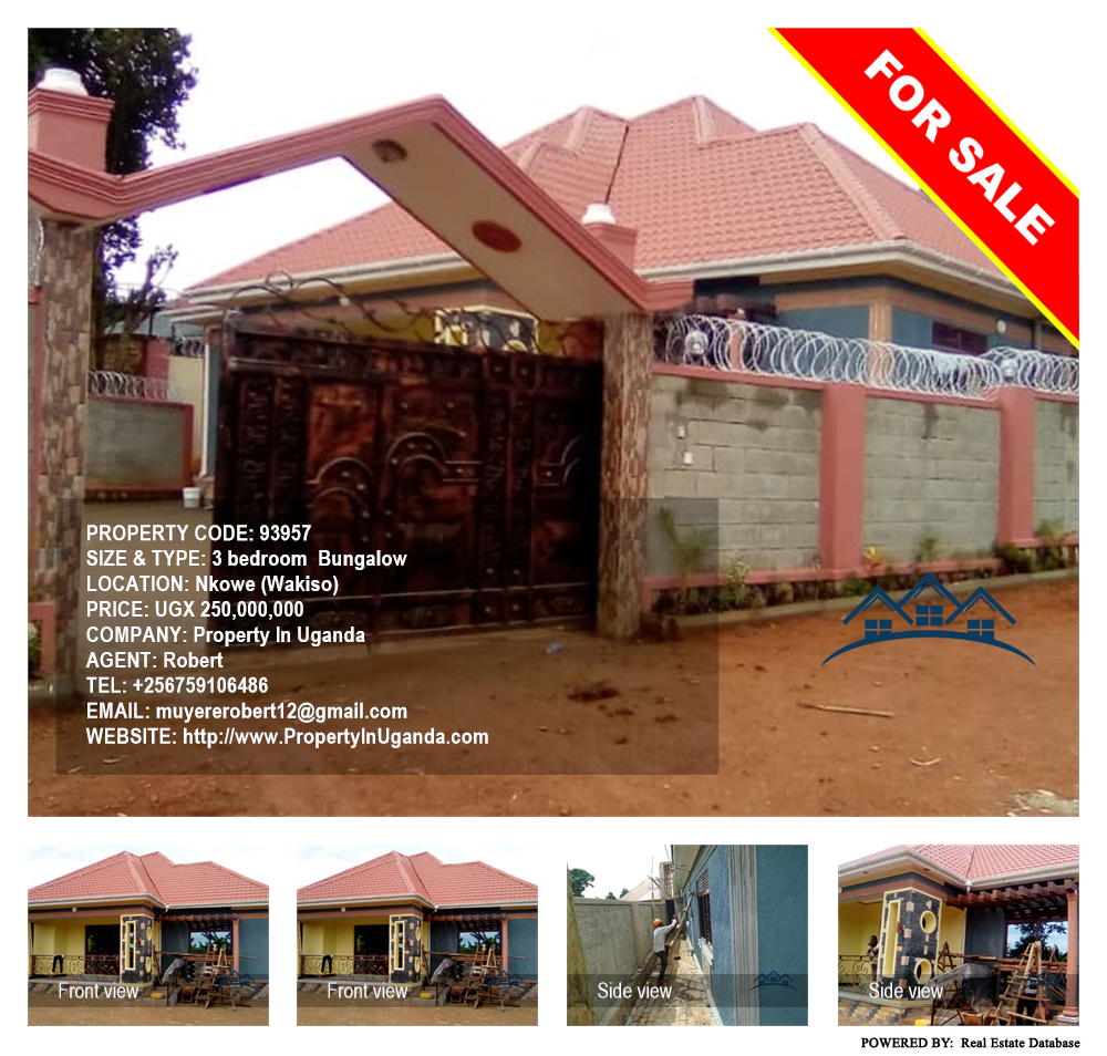 3 bedroom Bungalow  for sale in Nkoowe Wakiso Uganda, code: 93957