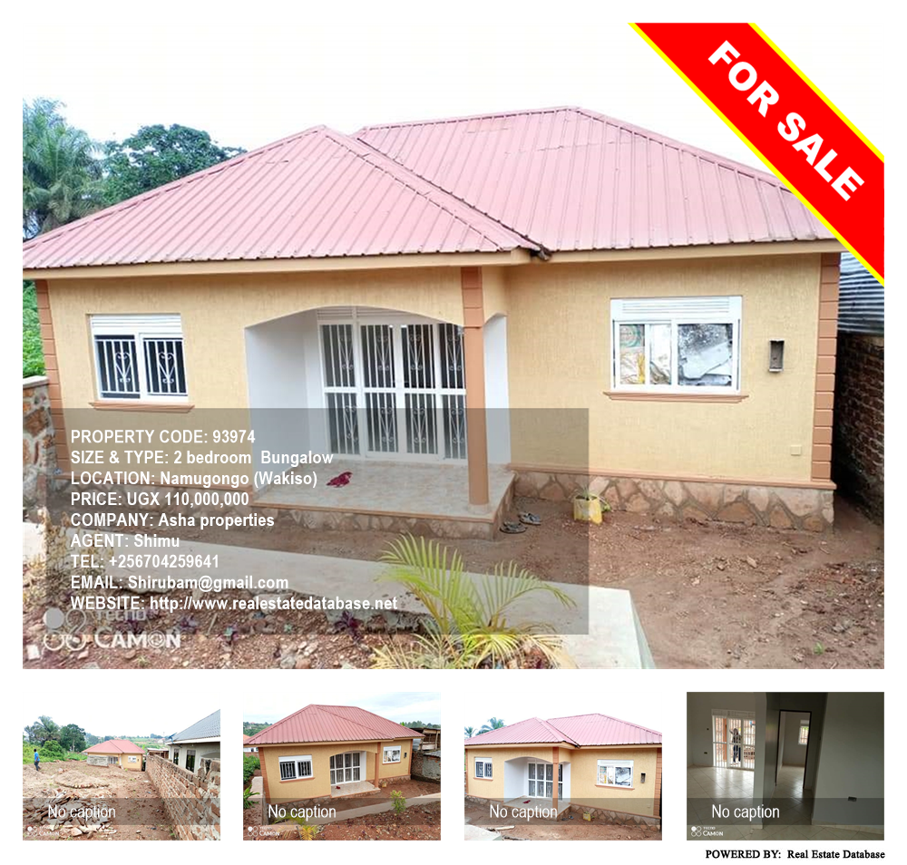 2 bedroom Bungalow  for sale in Namugongo Wakiso Uganda, code: 93974