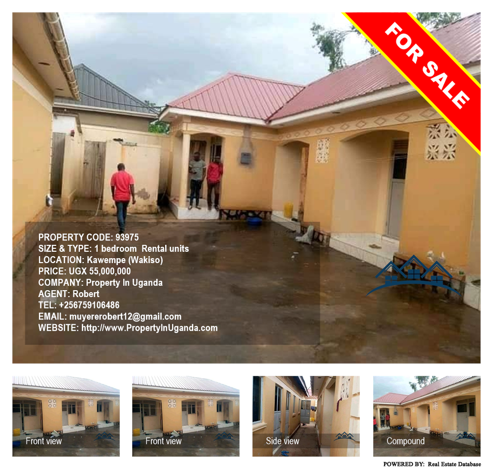 1 bedroom Rental units  for sale in Kawempe Wakiso Uganda, code: 93975