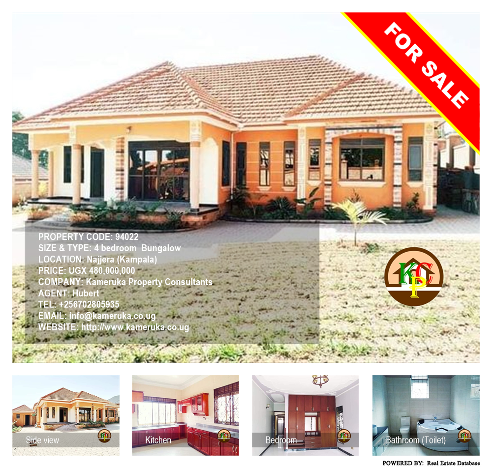 4 bedroom Bungalow  for sale in Najjera Kampala Uganda, code: 94022