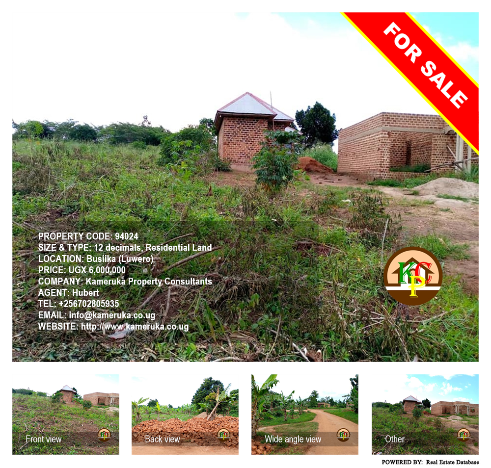 Residential Land  for sale in Busiika Luwero Uganda, code: 94024