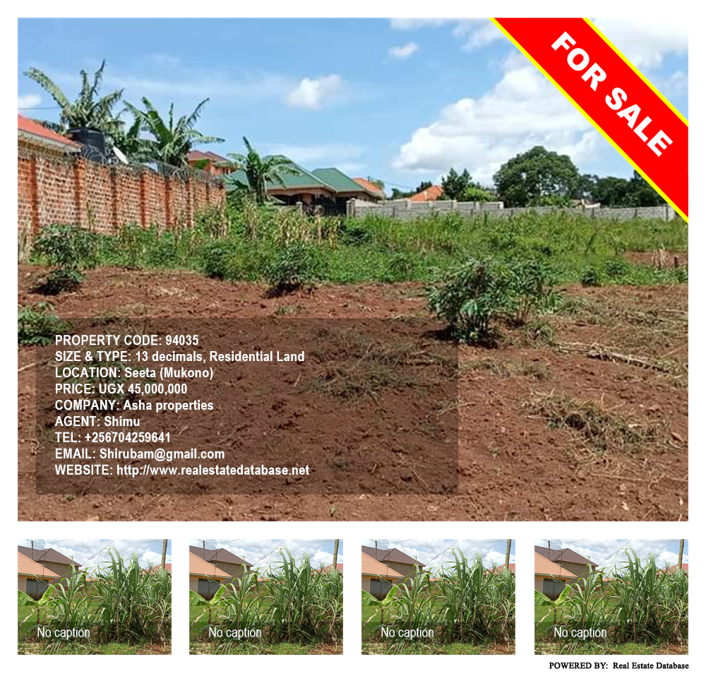 Residential Land  for sale in Seeta Mukono Uganda, code: 94035