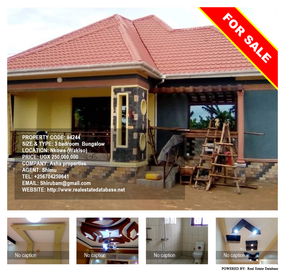 3 bedroom Bungalow  for sale in Nkoowe Wakiso Uganda, code: 94244