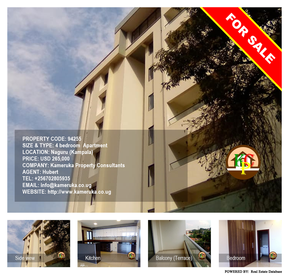 4 bedroom Apartment  for sale in Naguru Kampala Uganda, code: 94255