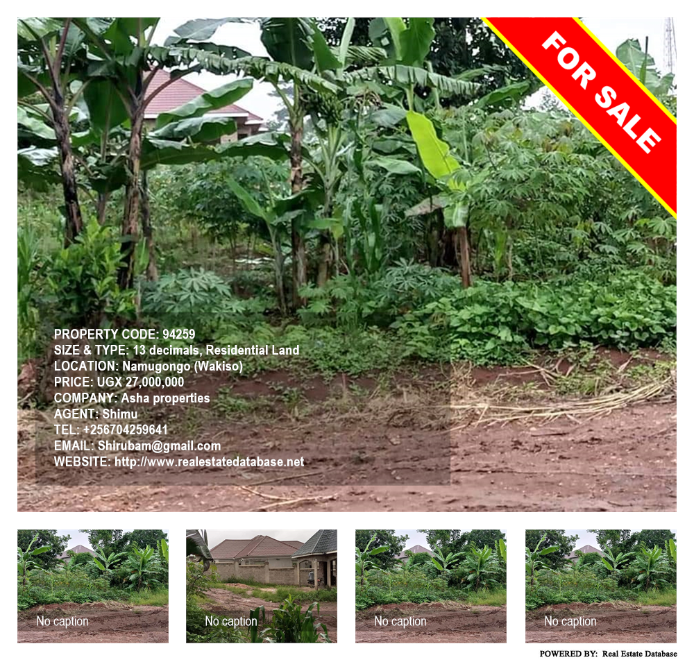 Residential Land  for sale in Namugongo Wakiso Uganda, code: 94259