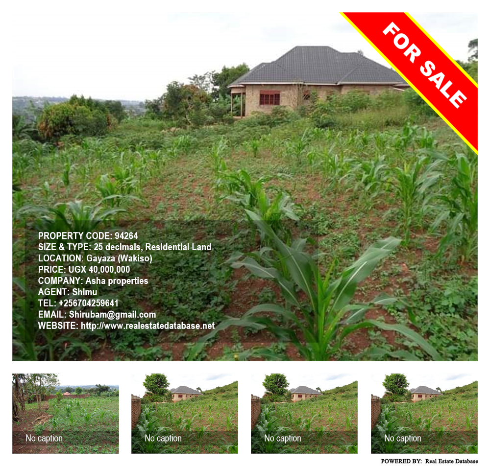 Residential Land  for sale in Gayaza Wakiso Uganda, code: 94264