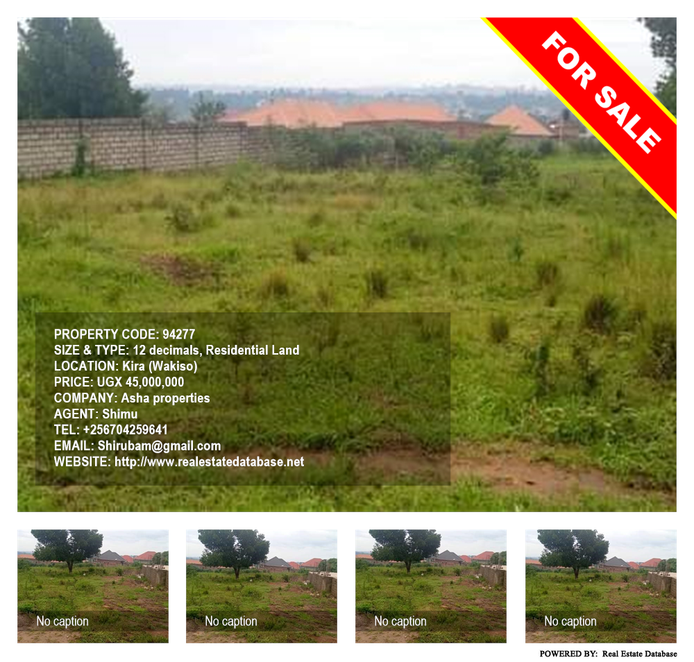 Residential Land  for sale in Kira Wakiso Uganda, code: 94277