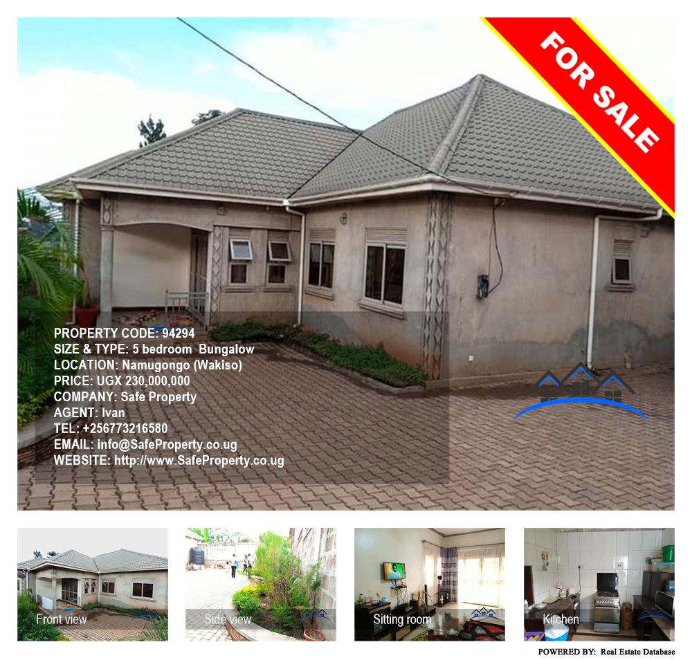 5 bedroom Bungalow  for sale in Namugongo Wakiso Uganda, code: 94294