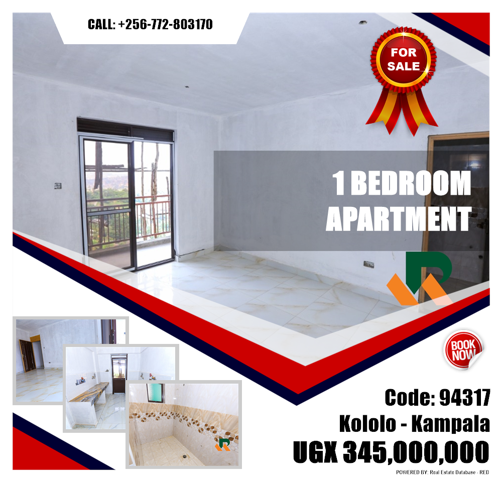 1 bedroom Apartment  for sale in Kololo Kampala Uganda, code: 94317