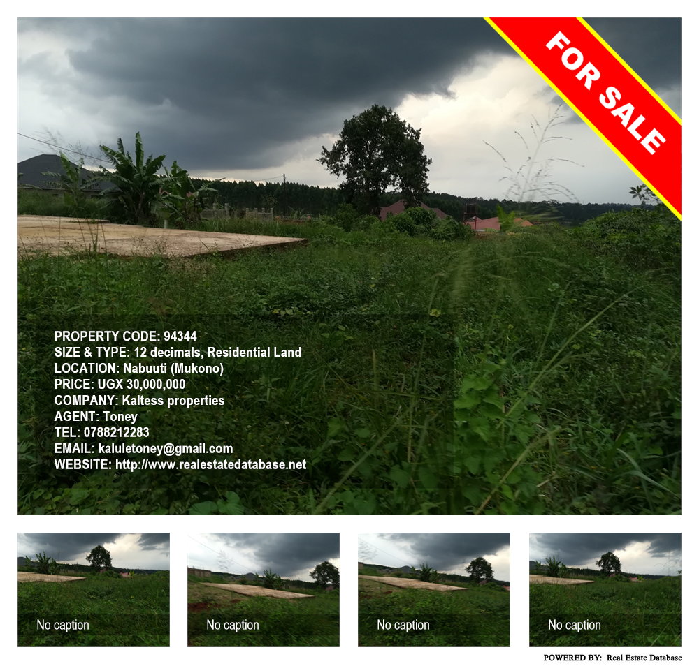 Residential Land  for sale in Nabuuti Mukono Uganda, code: 94344